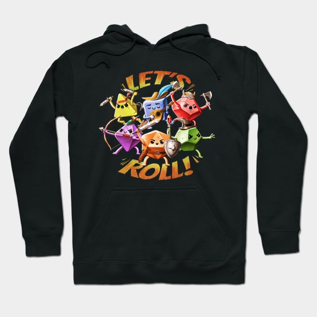 Let's Roll RPG Party Hoodie by andremuller.art